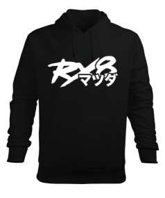 RX8 Erkek Kapüşonlu Hoodie Sweatshirt