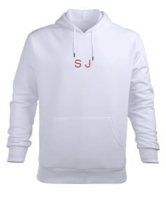 S ve J Erkek Kapüşonlu Hoodie Sweatshirt