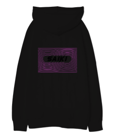 Saiki Kusuo Unisex Oversize Unisex Kapüşonlu Sweatshirt