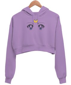 Sailor Moon Usagi Tsukino Anime Kawaii Cute y2k Aesthetic 90s Kadın Crop Hoodie Kapüşonlu Sweatshirt