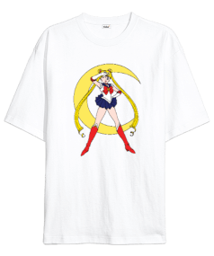 Saiolor Moon Anime Oversize Unisex Tişört