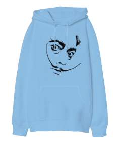 Salvador Dali tasarımlı Oversize Unisex Kapüşonlu Sweatshirt