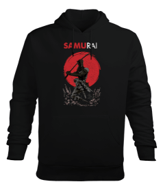 Samurai Erkek Kapüşonlu Hoodie Sweatshirt