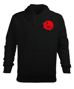 Samurai Erkek Kapüşonlu Hoodie Sweatshirt