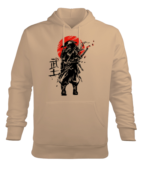 Samurai - Samuray Blu V5 Camel Erkek Kapüşonlu Hoodie Sweatshirt