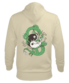 Samurai Ying Yang Erkek Kapüşonlu Hoodie Sweatshirt