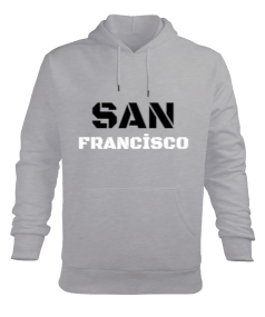 San Francisco Erkek Kapüşonlu Hoodie Sweatshirt