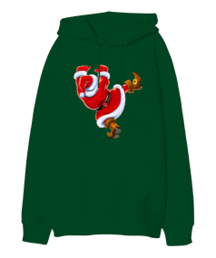 Santa Oversize Unisex Kapüşonlu Sweatshirt