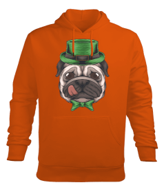 Şapkalı köpek temalı Erkek Kapüşonlu Hoodie Sweatshirt