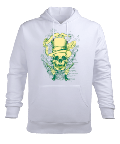 Şapkalı kurukafa Erkek Kapüşonlu Hoodie Sweatshirt