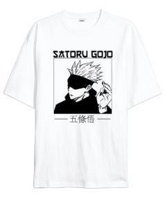  Satoru Gojo Anime Manga Otaku Ryomen Sukuna Eyes Jujutsu Kaisen Anime Oversize Unisex Tişört