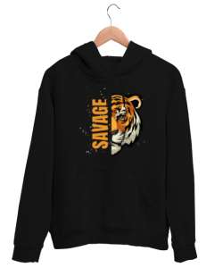 Savage Siyah Unisex Kapşonlu Sweatshirt