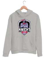 Savaşçı - Şövalye - Knight Gri Unisex Kapşonlu Sweatshirt - Thumbnail