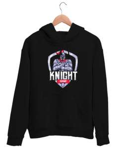 Savaşçı - Şövalye - Knight Siyah Unisex Kapşonlu Sweatshirt