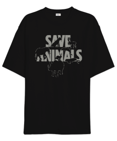 Save Animals Oversize Unisex Tişört