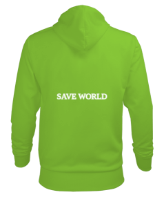 SAVE WORLD Erkek Kapüşonlu Hoodie Sweatshirt