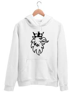 Scania Kuşu Beyaz Unisex Kapşonlu Sweatshirt