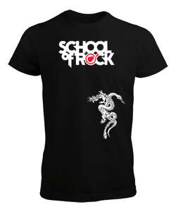 School Of Rock Siyah Erkek Tişört