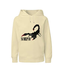 SCORPİO / AKREP Krem Çocuk Unisex Hoodie Kapüşonlu