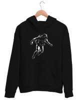 Scuba Diving - Dalış - Dalgıç Siyah Unisex Kapşonlu Sweatshirt - Thumbnail