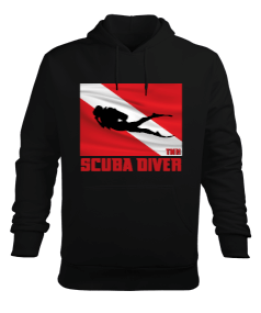 SD-01 Scuba Diver Erkek Kapüşonlu Hoodie Sweatshirt