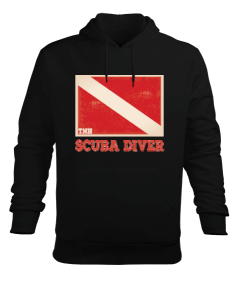 SD-04 Scuba Diver Erkek Kapüşonlu Hoodie Sweatshirt