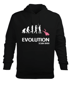 SD-17 Evolution Pembe Dalgıç Erkek Kapüşonlu Hoodie Sweatshirt