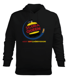 SD-22 Scuba Queen Erkek Kapüşonlu Hoodie Sweatshirt