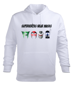 SD-23 Superheroes Wear Masks Erkek Kapüşonlu Hoodie Sweatshirt