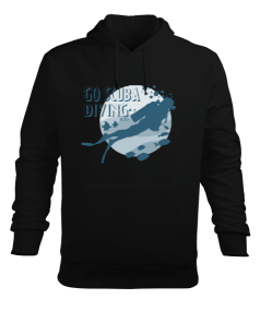 SD-34 Go Scuba Diving Erkek Kapüşonlu Hoodie Sweatshirt