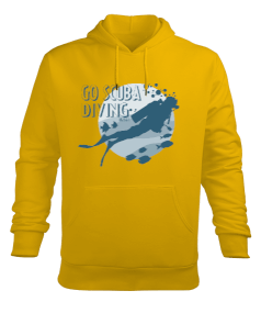 SD-34 Go Scuba Diving Erkek Kapüşonlu Hoodie Sweatshirt