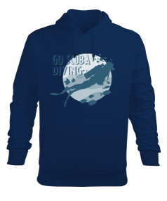 SD-34 Go Scuba Diving Erkek Kapüşonlu Hoodie Sweatshirt