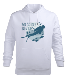 SD-34 Go Scuba Diving Erkek Kapüşonlu Hoodie Sweatshirt