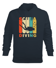 SD-35 Scuba Diving Erkek Kapüşonlu Hoodie Sweatshirt