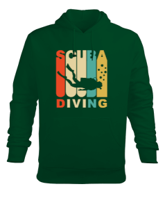 SD-35 Scuba Diving Erkek Kapüşonlu Hoodie Sweatshirt