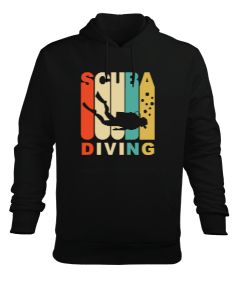 SD-35 Scuba Diving Erkek Kapüşonlu Hoodie Sweatshirt