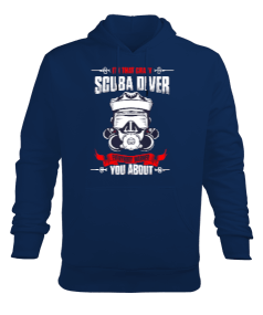 SD-37 Crazy Scuba Diver Erkek Kapüşonlu Hoodie Sweatshirt