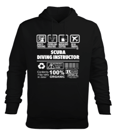 SD-50 Scuba Diving Instructor Erkek Kapüşonlu Hoodie Sweatshirt