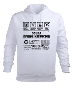 SD-50 Scuba Diving Instructor Erkek Kapüşonlu Hoodie Sweatshirt