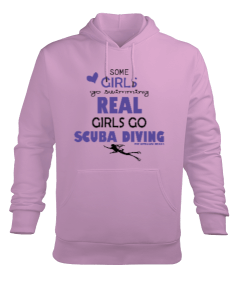 SD-58 Real Girls Go Scuba Diving Erkek Kapüşonlu Hoodie Sweatshirt