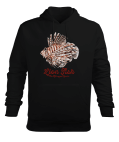 SD-70 Aslan Balığı Erkek Kapüşonlu Hoodie Sweatshirt