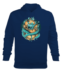 SD-77 Helmet Diver Octopus Erkek Kapüşonlu Hoodie Sweatshirt