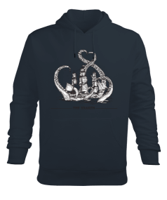 SD-85 Ahtapot Gemi Kraken Erkek Kapüşonlu Hoodie Sweatshirt