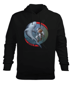 SD-88 Helmet Diver Great White Shark Erkek Kapüşonlu Hoodie Sweatshirt