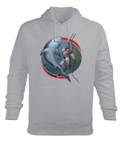 SD-88 Helmet Diver Great White Shark Erkek Kapüşonlu Hoodie Sweatshirt