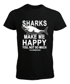SD-90 Sharks Make Me Happy Erkek Tişört