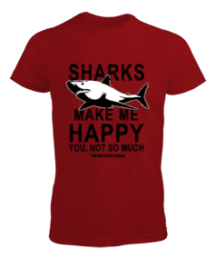 SD-90 Sharks Make Me Happy Erkek Tişört