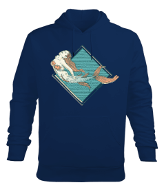 SD-93 Mermaid - Denizkızı Erkek Kapüşonlu Hoodie Sweatshirt