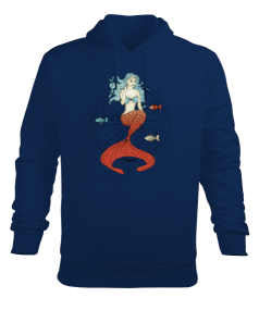 SD-94 Mermaid - Denizkızı Erkek Kapüşonlu Hoodie Sweatshirt