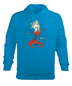 SD-94 Mermaid - Denizkızı Erkek Kapüşonlu Hoodie Sweatshirt